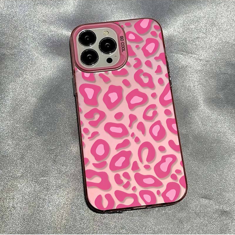 Samsung Galaxy S24 - เคสโทรศัพท์ลายเสือดาวสีชมพู สำหรับ Samsung Galaxy A57 A37
