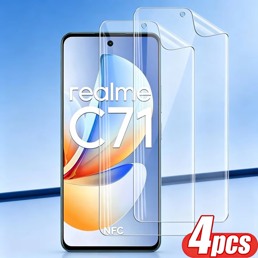 Realme Note 50 - ฟิล์มไฮโดรเจลแบบด้าน 4 ชิ้น สำหรับ Realme C71