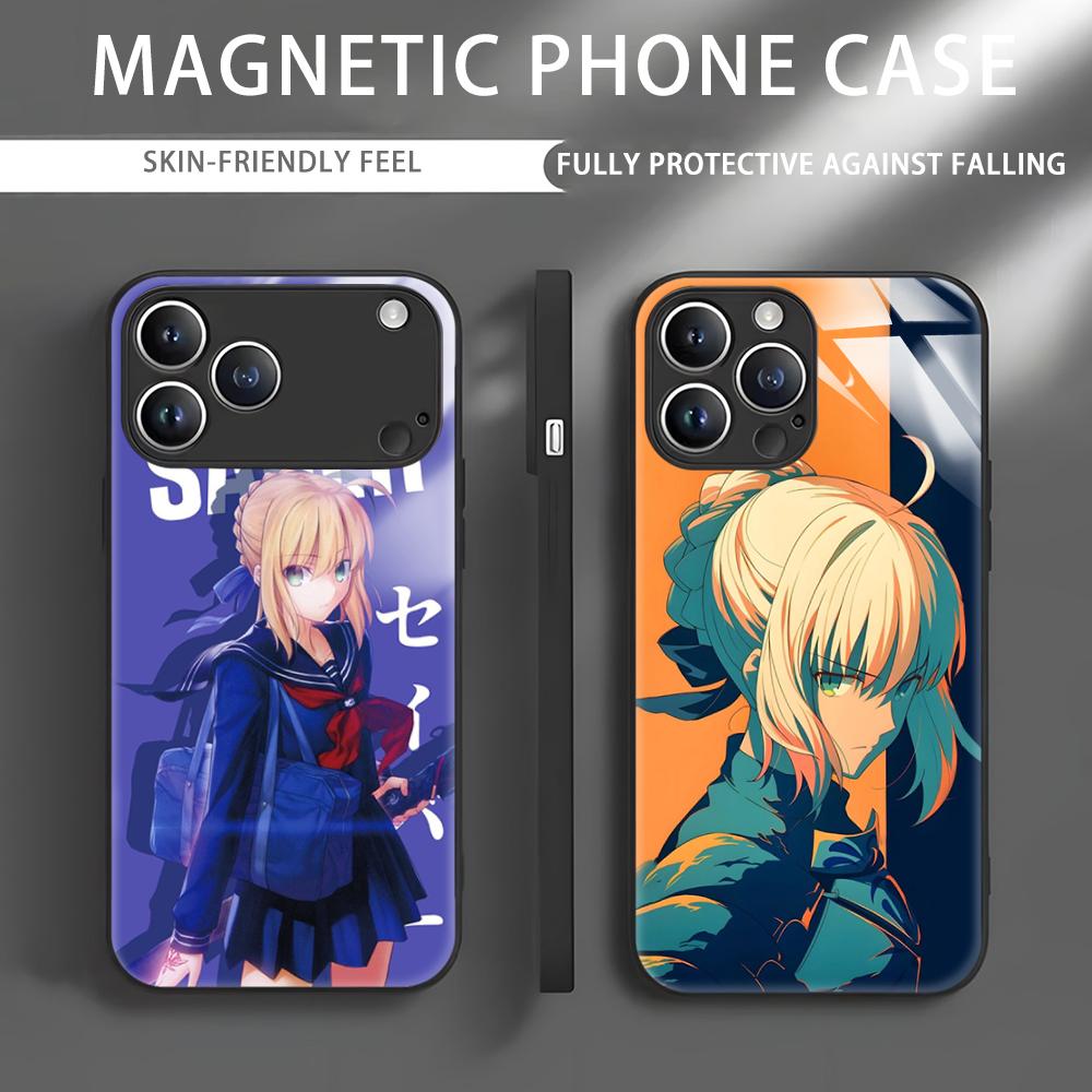 Apple Iphone 15 Pro Max - เคสโทรศัพท์ลายอนิเมะ Fate S-Saber สำหรับ iPhone 17