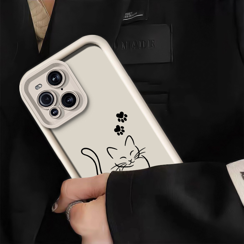 เคสโทรศัพท์ลายเส้นวาดภาพแมว สำ - Oppo Find X8 บทวิจารณ์และราคา