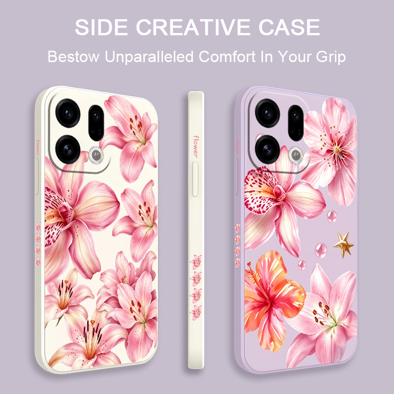 เคสโทรศัพท์ลายดอกลิลลี่สีชมพูน - Oppo Reno 12 บทวิจารณ์และราคา